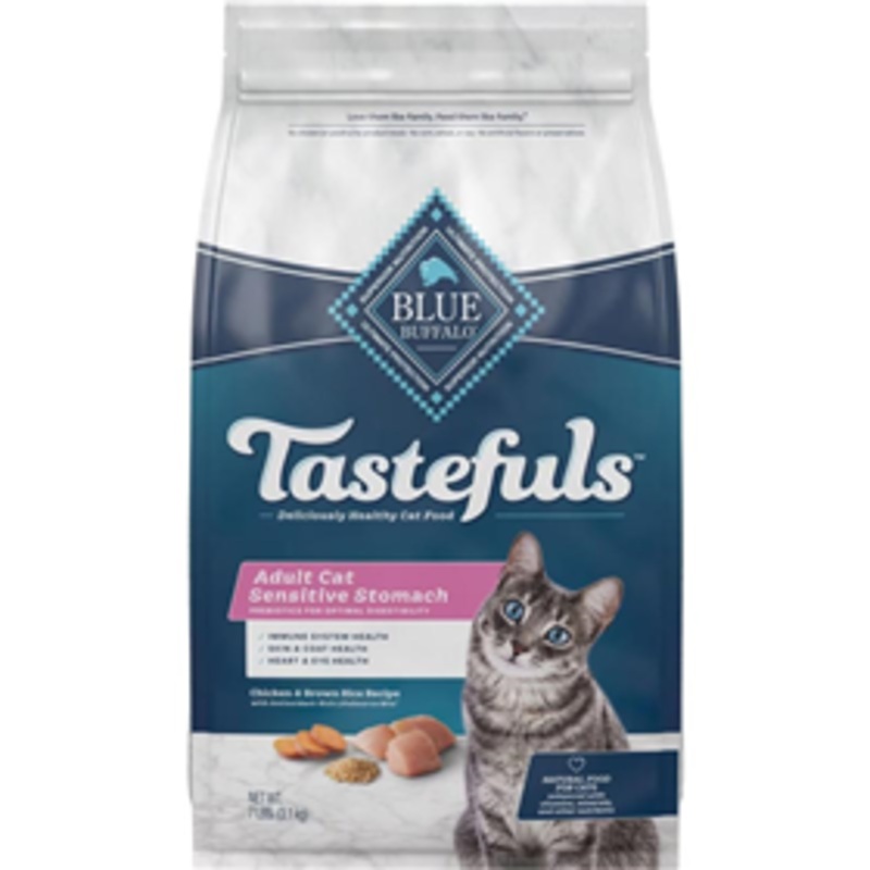 Blue Buffalo Tastefuls Adult Cat Sensitive Stomach Chicken & Brown Rice Recipe