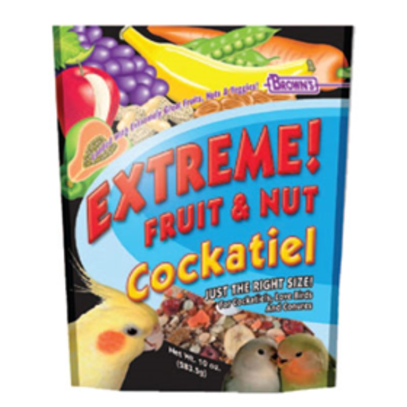 FM Brown’s Extreme! Fruit & Nut Cockatiel Treat 10 oz. Bag