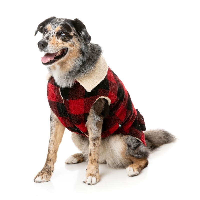 FuzzYard The Lumberjack Dog Jacket Red