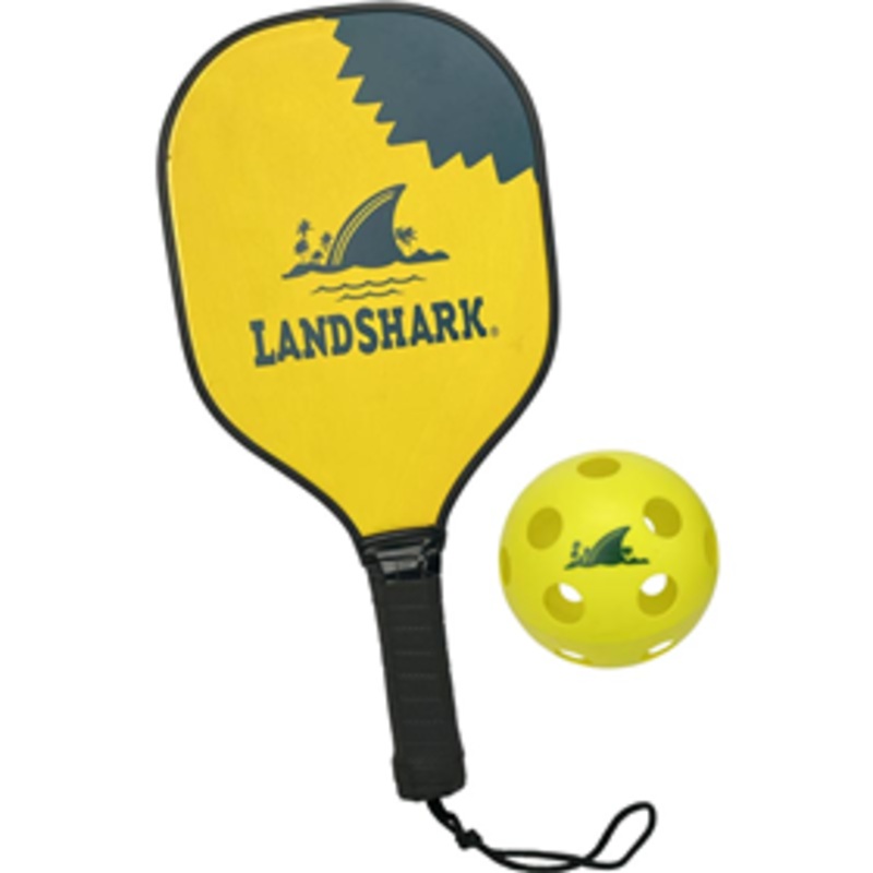 Landshark Pickleball Paddle w Ball Dog Toy