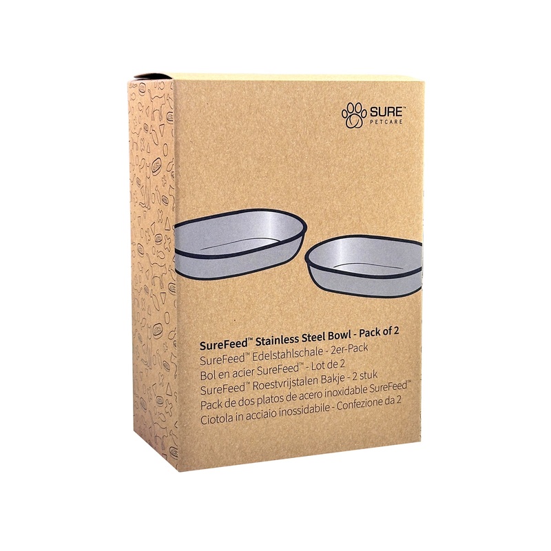 SureFeed Stainless Steel Bowl Set  – 2 pack