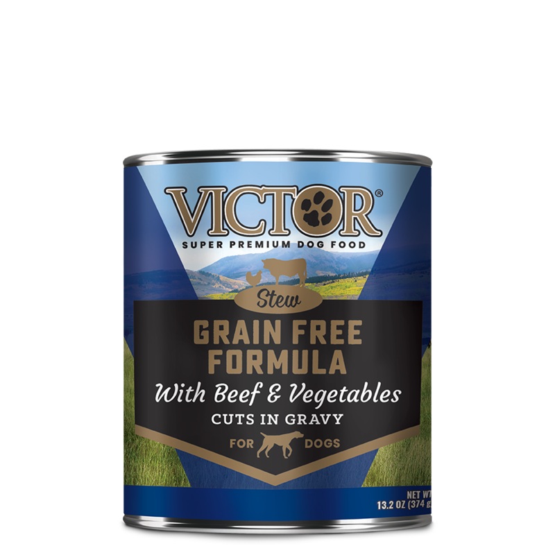 VICTOR Grain Free Formula with Beef and Vegetables Stew Cuts in Gravy for Dogs
