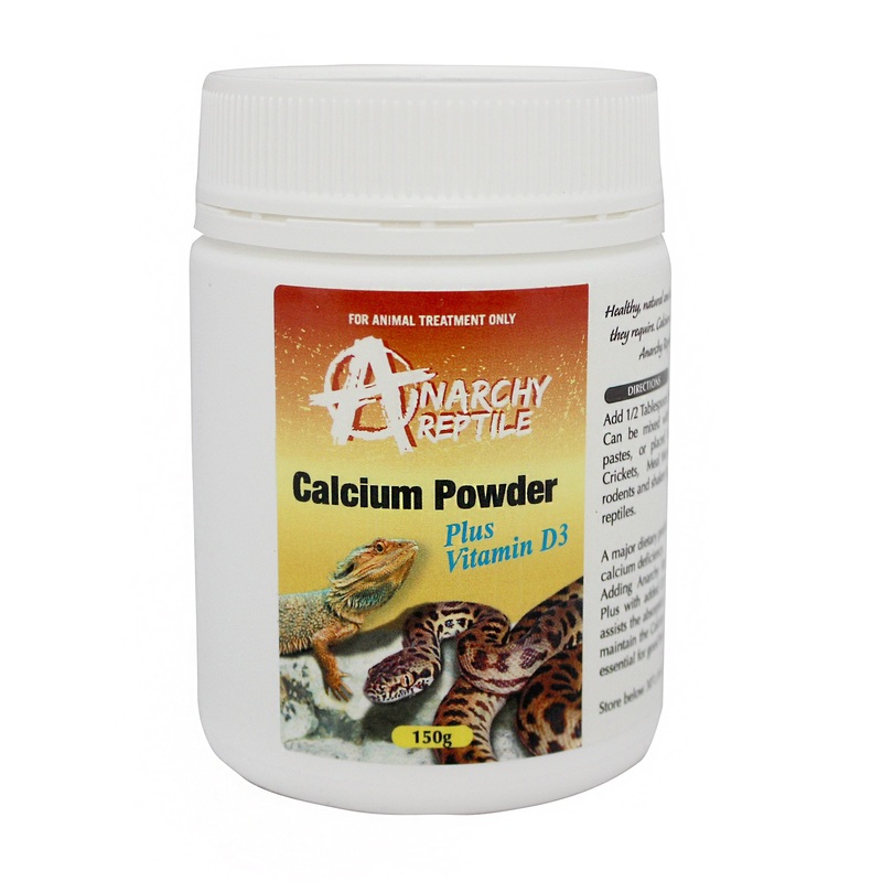 Anarchy Reptile Calcium Powder + Vitamin D3 150g