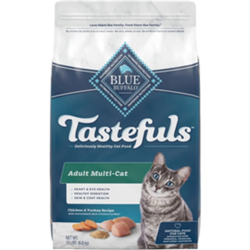 Blue Buffalo Tastefuls Adult Multi-Cat Chicken & Turkey Recipe 15 lbs.