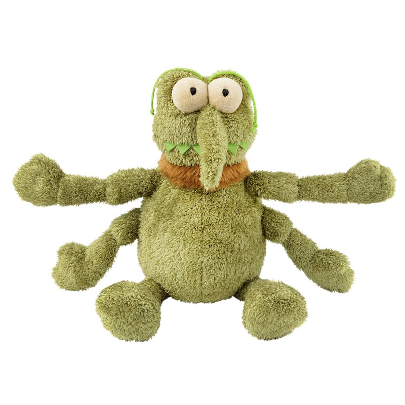 Fuzzyard Scratchy Flea|Large|Green|Pink
