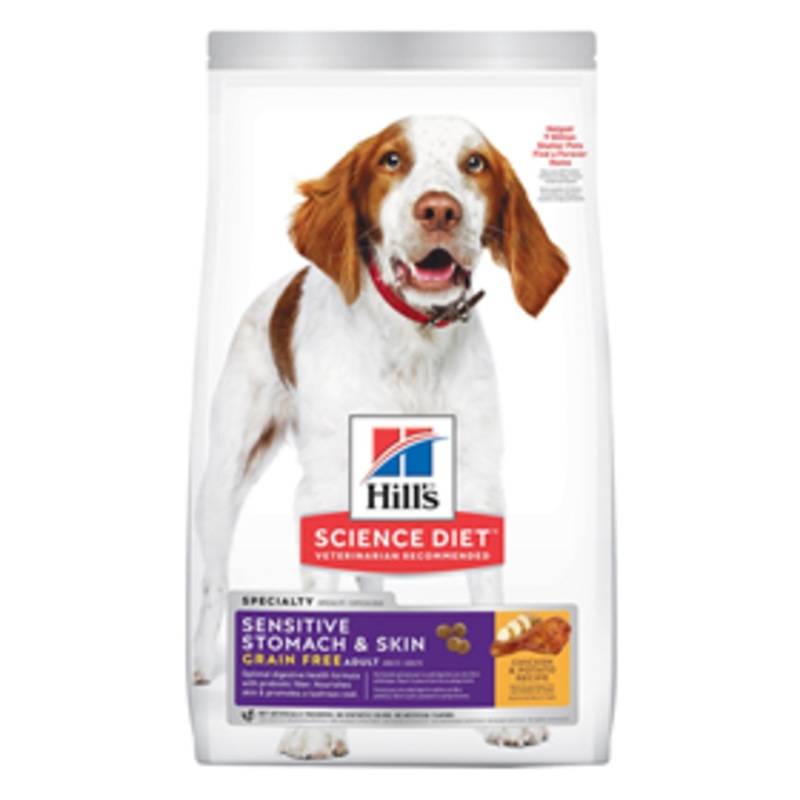 Hills Science Diet Adult Sensitive Stomach & Skin Grain Free Dog Food 24 lbs