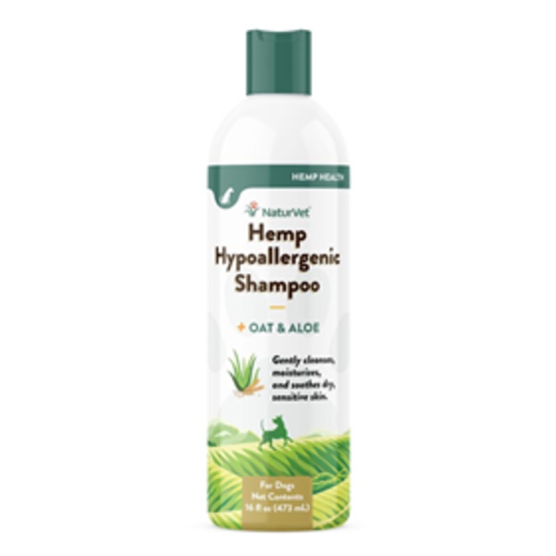 NaturVet Hemp Hypoallergenic Shampoo for Dogs 16 oz
