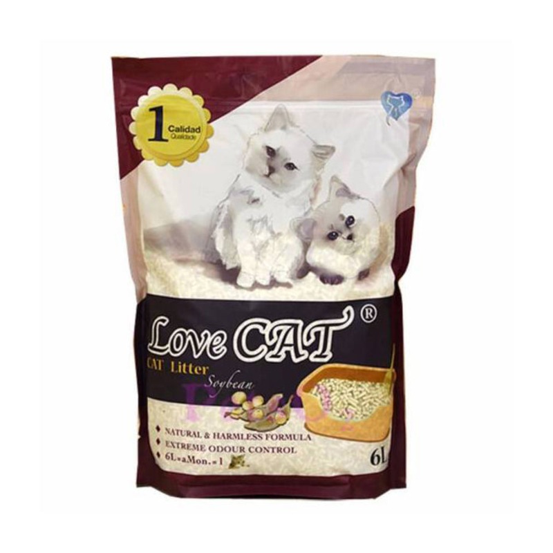 *DONATION TO LOVE KUCHING PROJECT* Lovecat Korean Tofu Cat Litter – Soybean 6L
