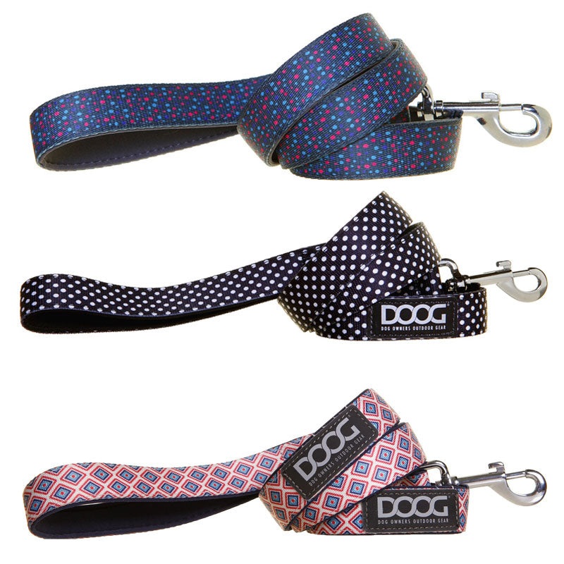 DOOG Neoprene Dog Lead|Small|Large|Benji|Bruiser|Gromit|Odie|Pluto|Pongo|Scooby|Snoopy|Toto|Stella|Luna|Dash|Scout|Lassie