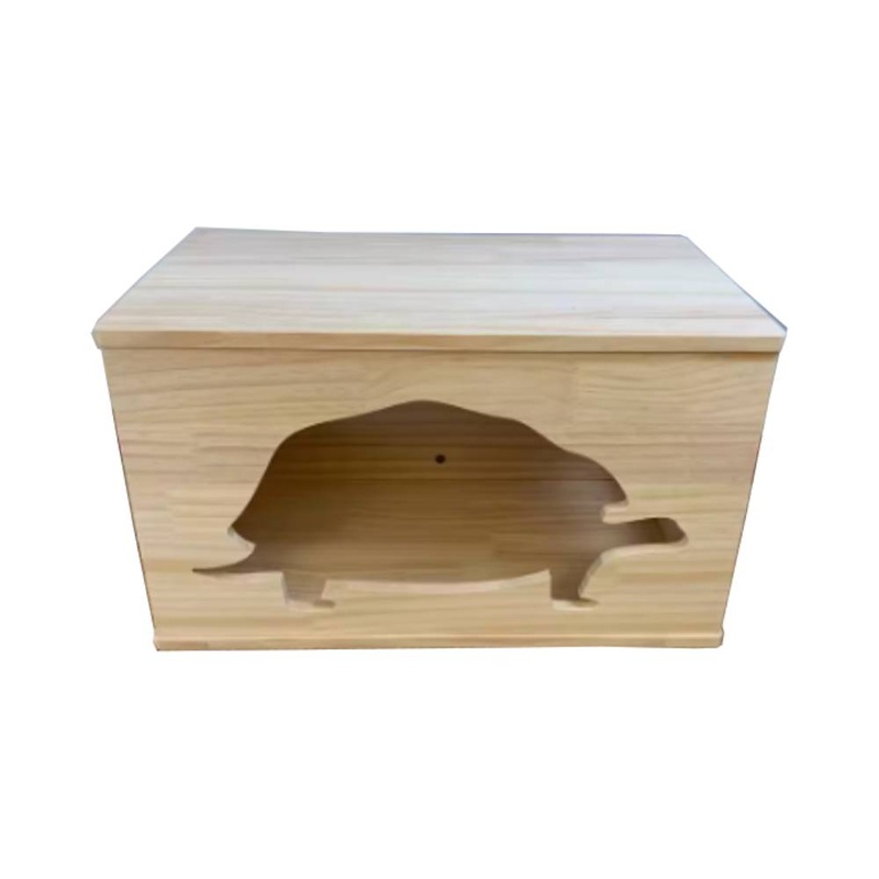 Solid Wood Pet House – Tortoise L (L60cm x B35cm x H35cm)