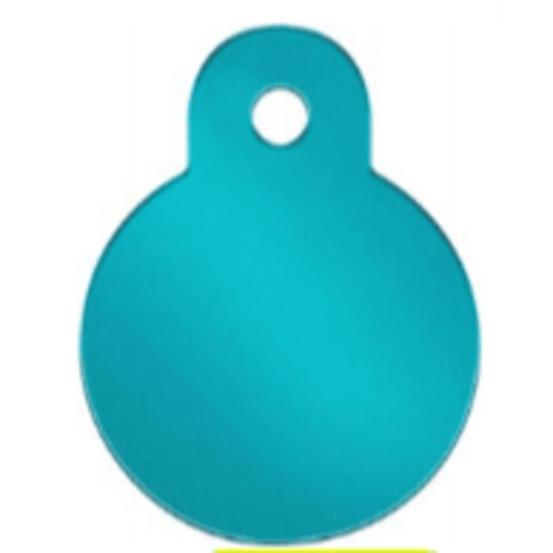 I.D Tag Turquoise Circle Small 2.1×2.3cm