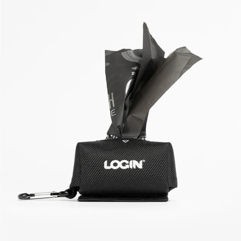 LOGIN Textile Poop Bag Holder with Compostable Roll