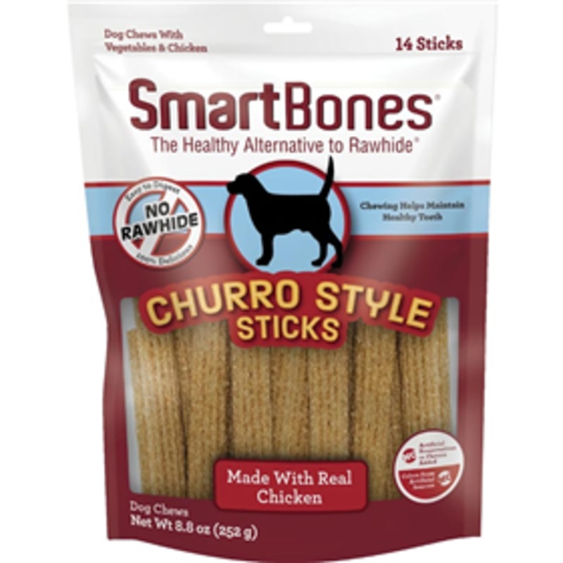 SmartBones Churro Style Sticks Chicken Flavor Dog Treats 14 count