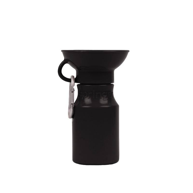 Springer Pets Mini Dog Travel Bottle Black 443ml