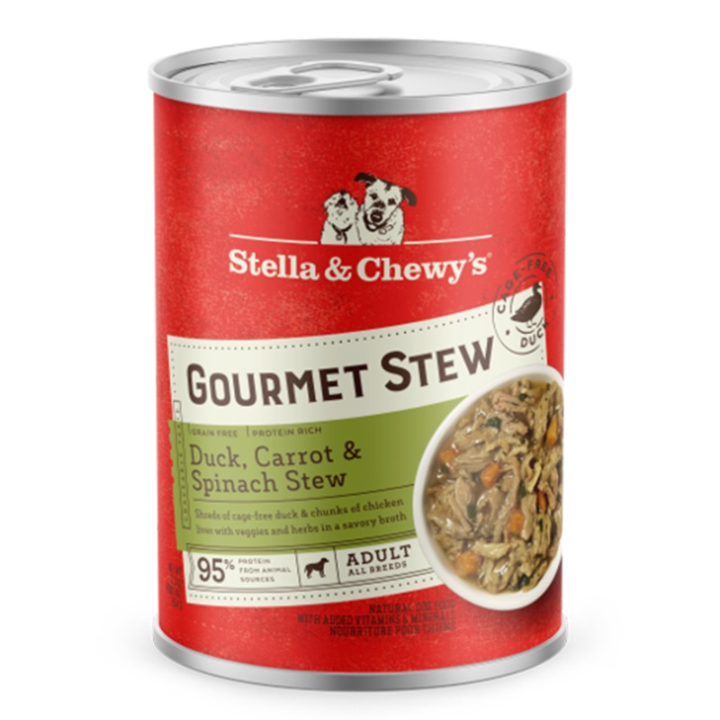 Stella & Chewy’s Dog Gourmet Stew Duck, Carrot & Spinach Stew 12.5oz