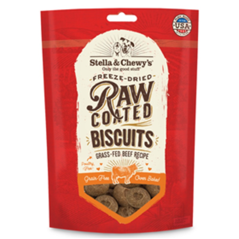 Stella & Chewy’s Freeze Dried Raw Coated Biscuits Grass-Fed Beef Recipe 9 oz.