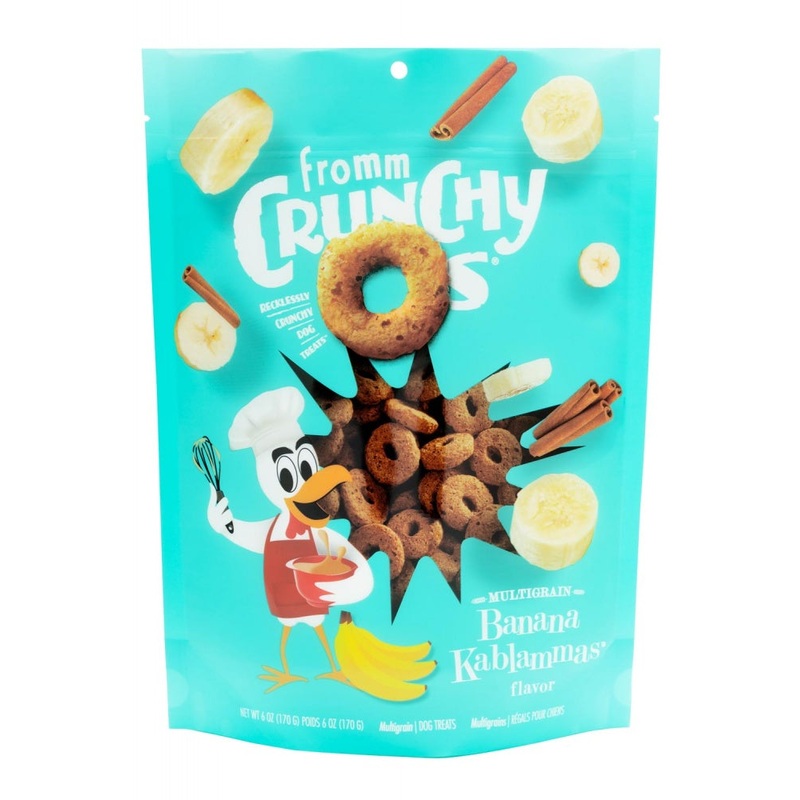 Fromm Multigrain Crunchy Os Banana Kablammas Flavor 6oz Bag of Dog Treats