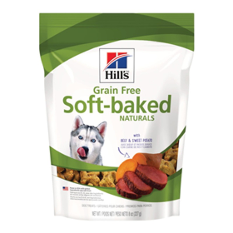 Hill’s Grain Free Soft-Baked Naturals with Beef & Sweet Potatoes Dog Treat 8 oz.