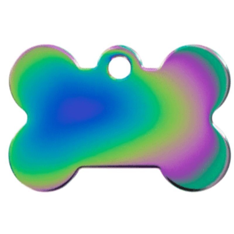 I.D Tag Rainbow Bone XL 5.3×3.5cm