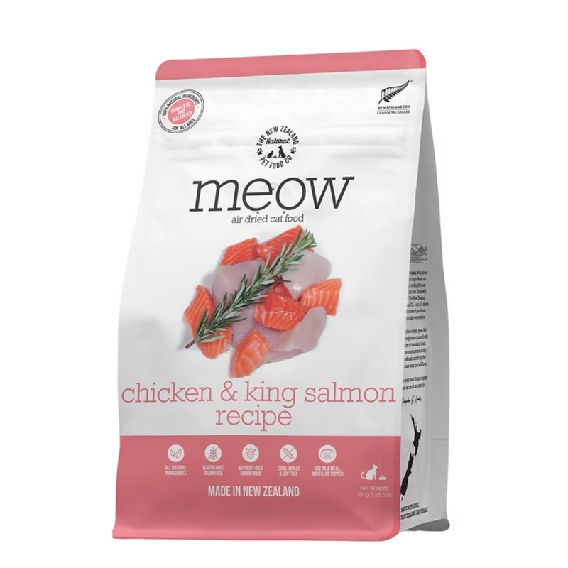 Meow Air Dried Chicken & King Salmon Recipe Cat Food