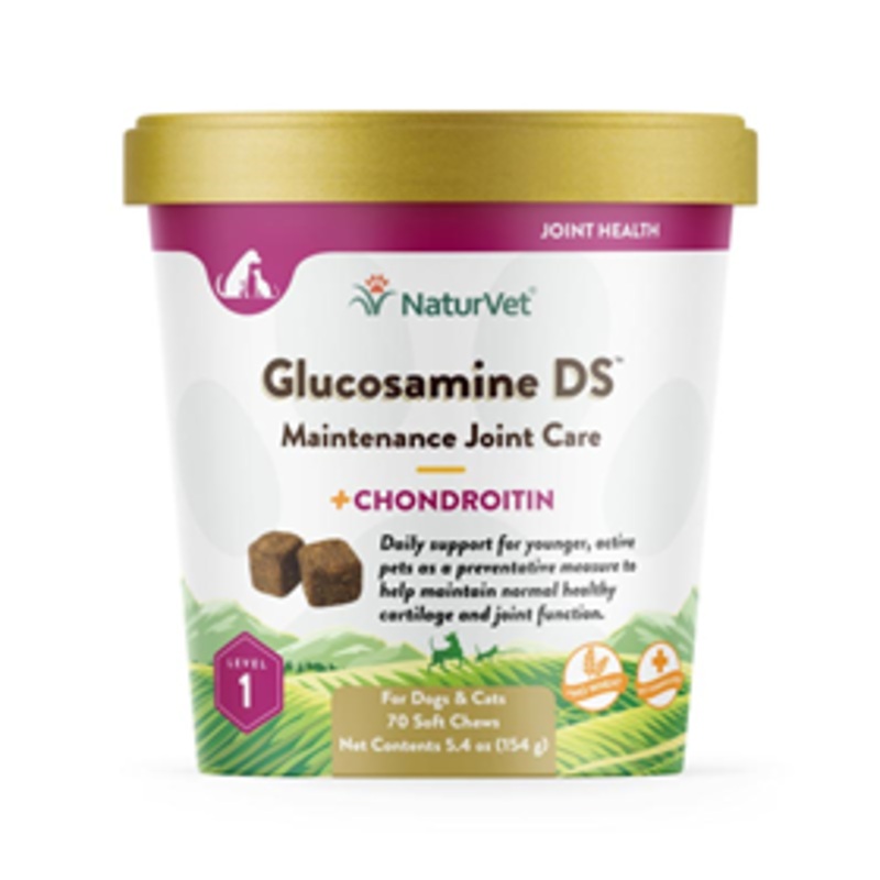 NaturVet Glucosamine DS Soft Chews Level 1 70 ct.