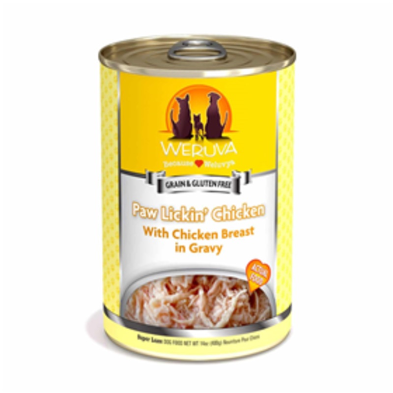 WERUVA Paw Lickin’ Chicken with Chicken Breast in Gravy Dog Food 14 oz