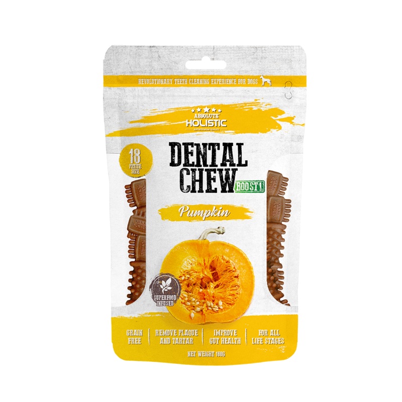Absolute Holistic Dog Boost Dental Chew Pumpkin 160g