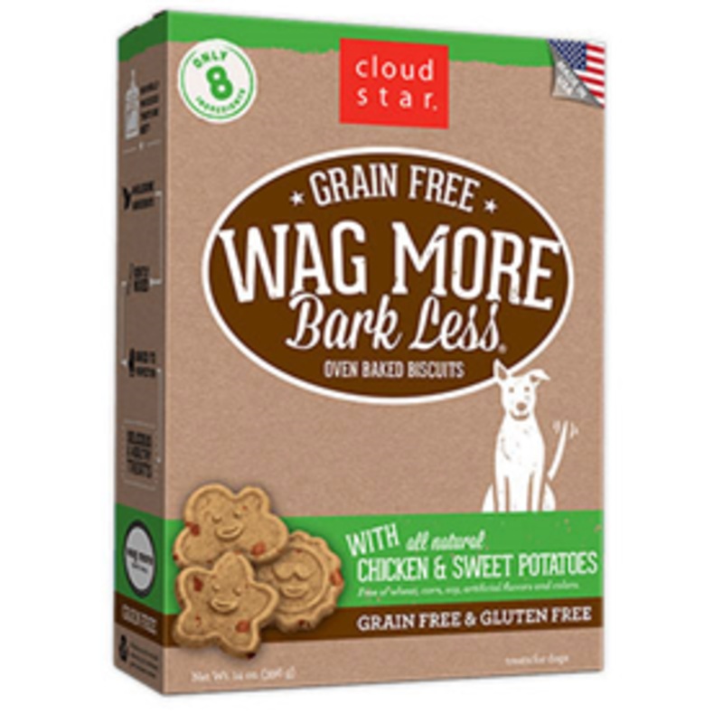 Cloud Star Wag More Bark Less Grain Free Oven-Baked Biscuits with Chicken & Sweet Potatoes 14 oz.