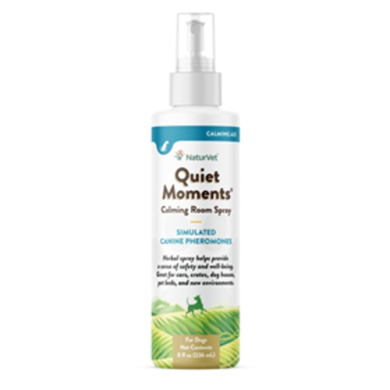 NaturVet Quiet Moments Dog Herbal Calming Spray 8 oz.