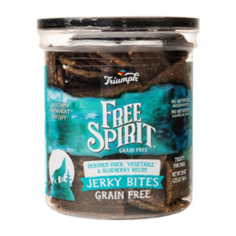 Triumph Free Spirit Grain Free Duck, Vegetable & Blueberry Recipe Jerky Bites 20 oz.