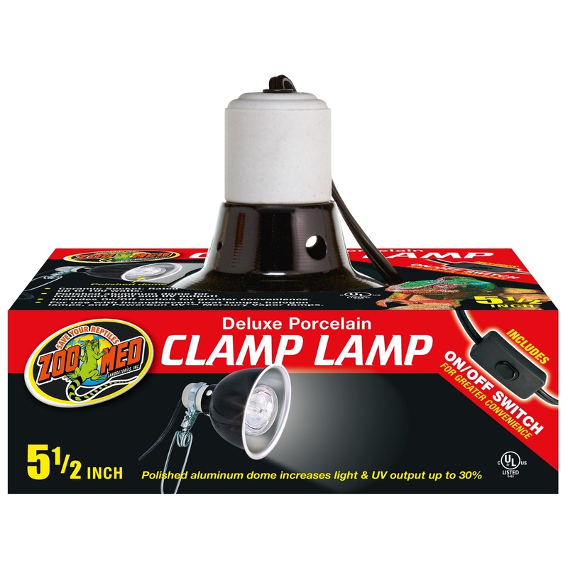 Zoo Med Deluxe Porcelain Clamp Lamp – 5.5