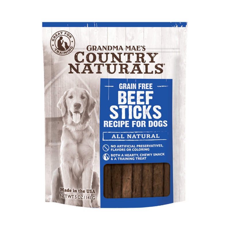 Grandma Mae’s Country Naturals Grain Free Beef Sticks 5oz