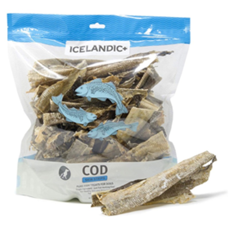 Icelandic+ Cod Skin Pieces Dog Treats 8 oz.