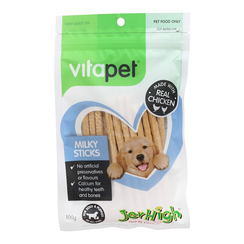 JerHigh Milky Sticks Dog Treats 100g