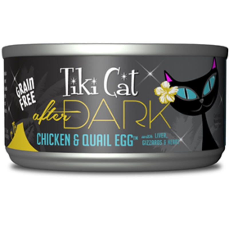 Tiki Cat After Dark Chicken & Quail Egg Grain Free 2.8 oz.