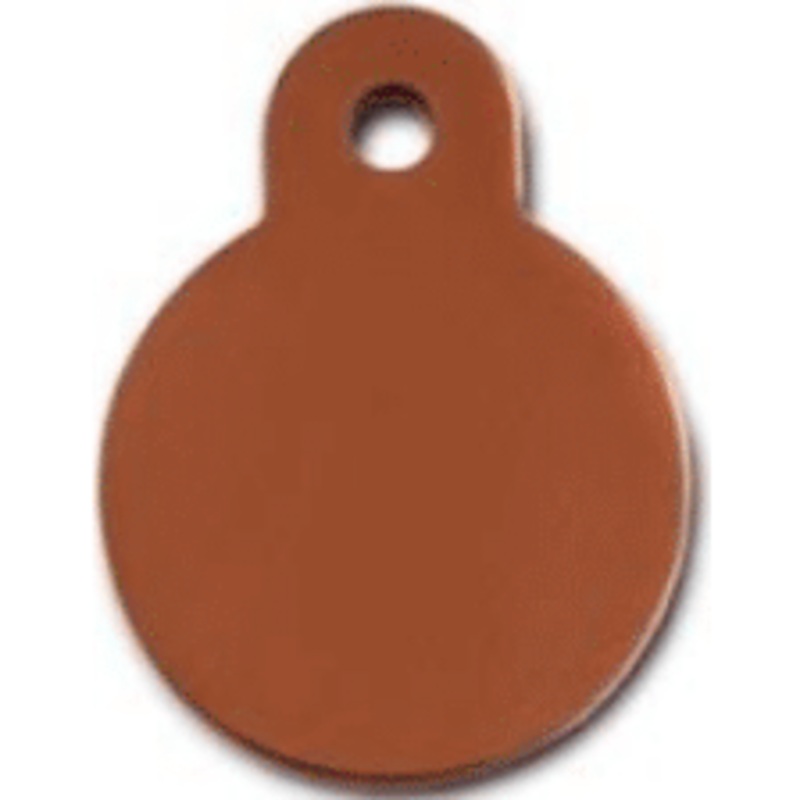 I.D Tag Circle Small Bronze 2.1×2.3cm