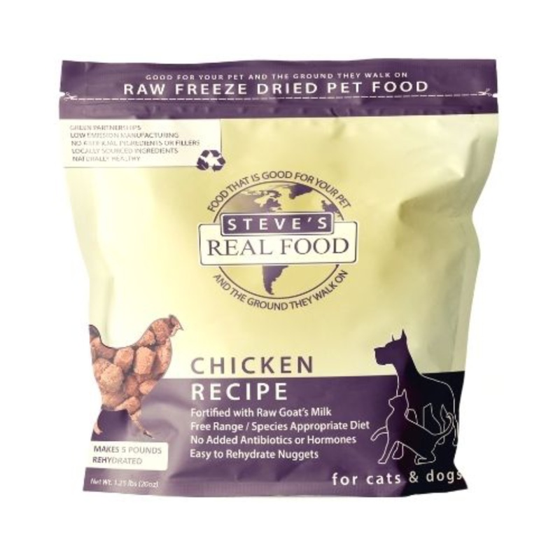 Steve’s Real Food Cats & Dogs Raw Freeze Dried Chicken 20oz