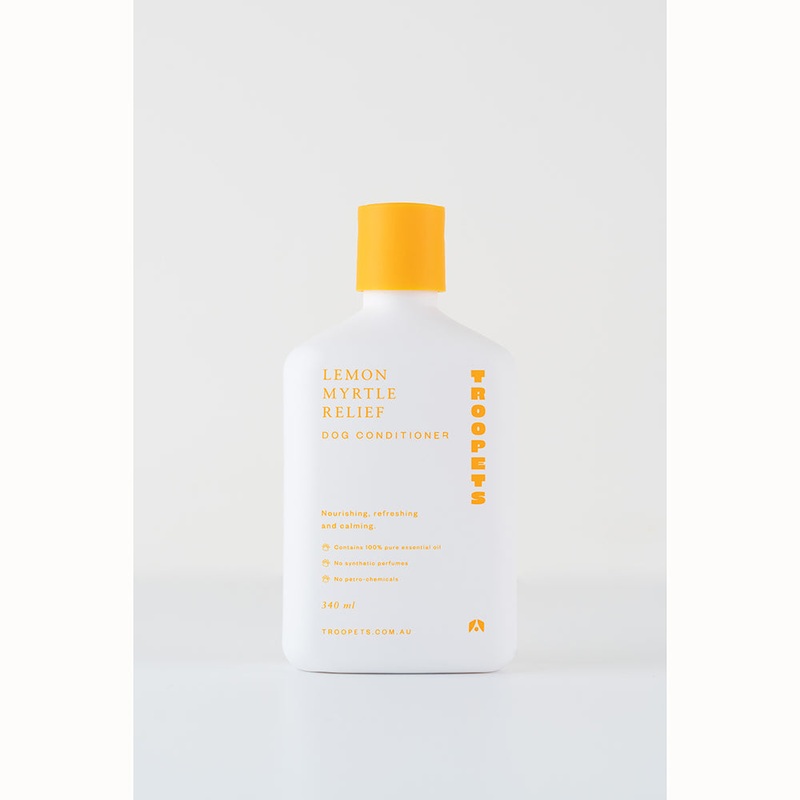 Troopets Dog Conditioner Lemon Myrtle Relief 340ml