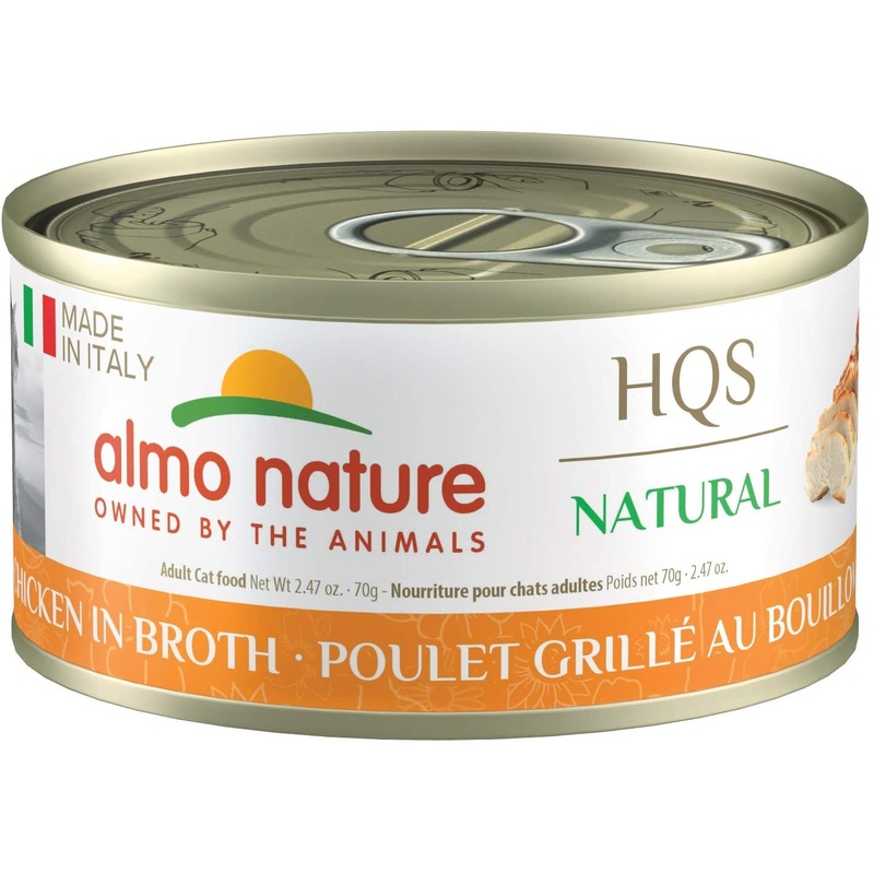 Almo Nature HQS Made in Italy Grilled Chicken In Broth Canned Cat Food