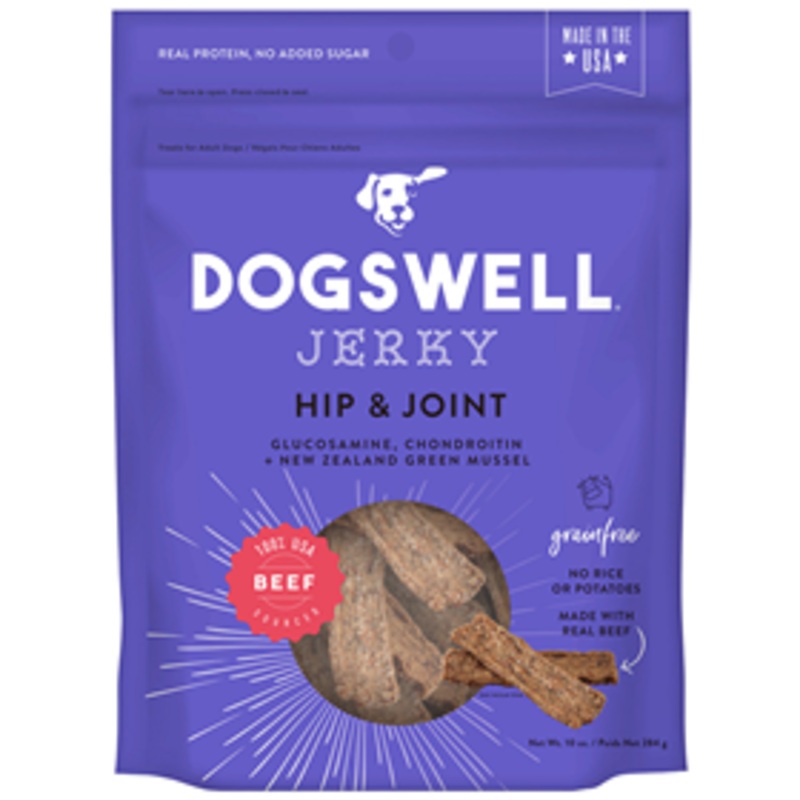 Dogswell Hip & Joint Beef Jerky Dog Treats 10 oz