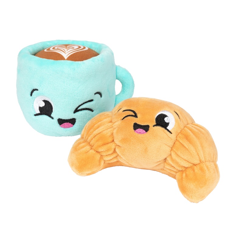 FuzzYard Croissant & Cappuccino Dog Toy 2 Pack