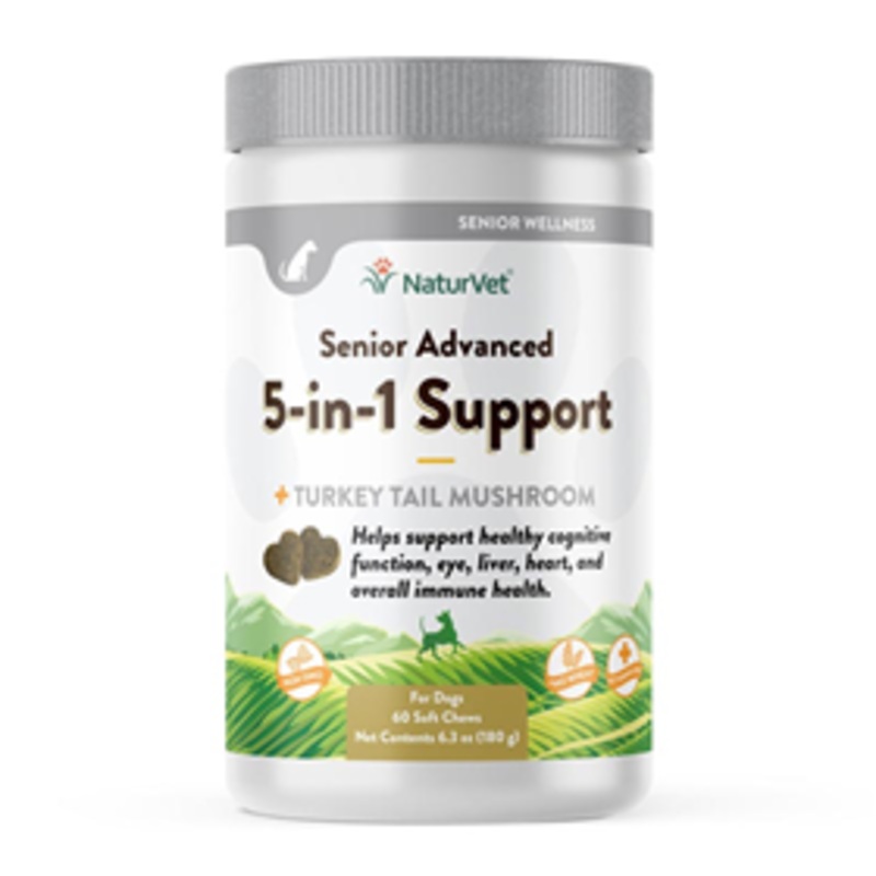 NaturVet Senior Advanced 5 in 1 Support Soft Chews