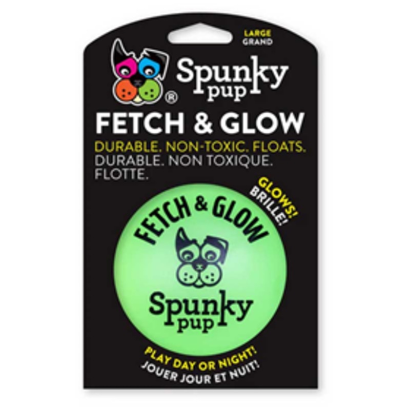 Spunky Pup Fetch & Glow Ball Large