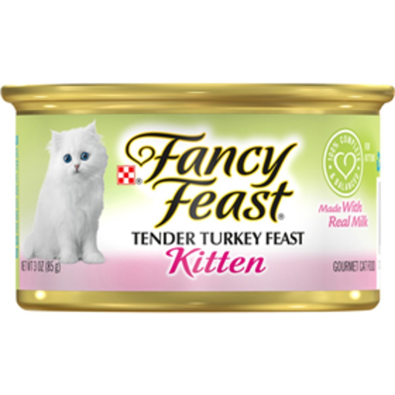 Fancy Feast Kitten Classic Pat Tender Turkey Feast Cat Food 3oz