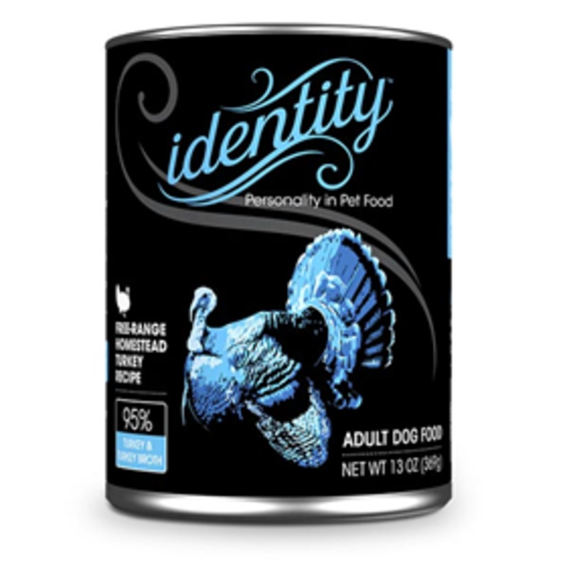 Identity 95% Free-Range Herritage Turkey Recipe Adult Dog Food 13 oz.