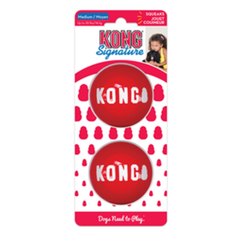 KONG Signature Ball Medium 2 pk