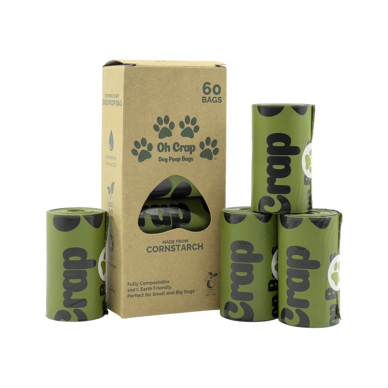 Oh Crap Compostable Dog Poop Bags 60 Pack