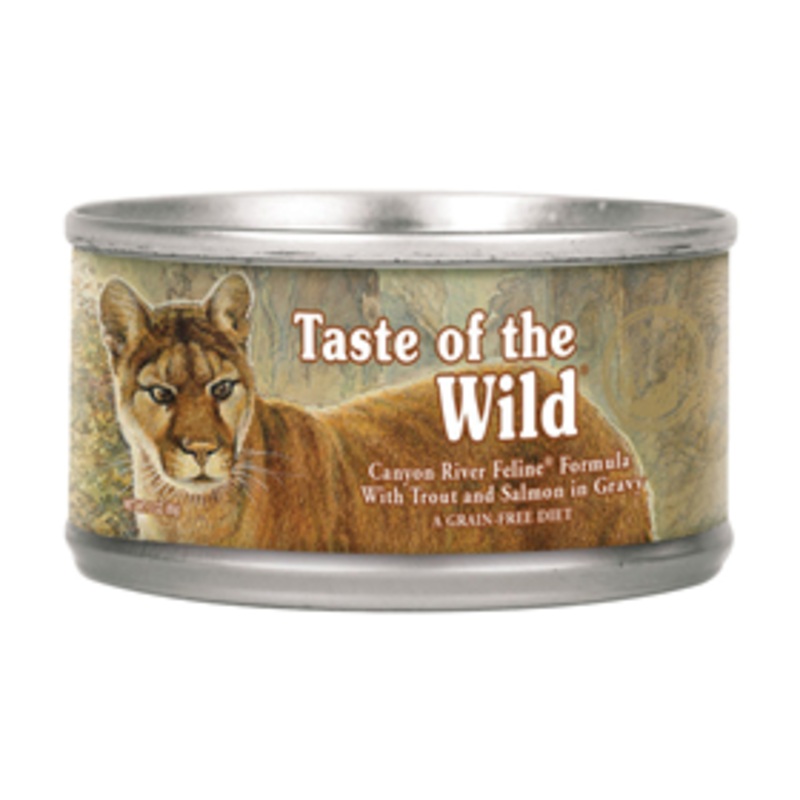 Taste of the Wild Canyon River Feline Formula with Trout and Salmon in Gravy Cat Food 3 oz