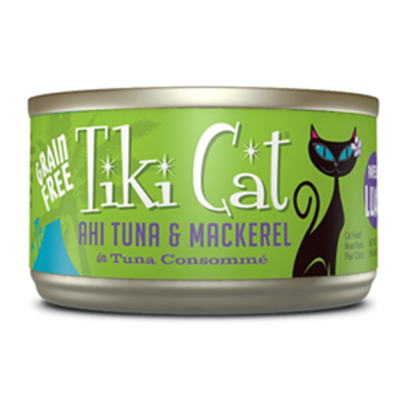 Tiki Cat Papeekeo Luau Ahi Tuna & Mackerel Grain Free 2.8 oz.