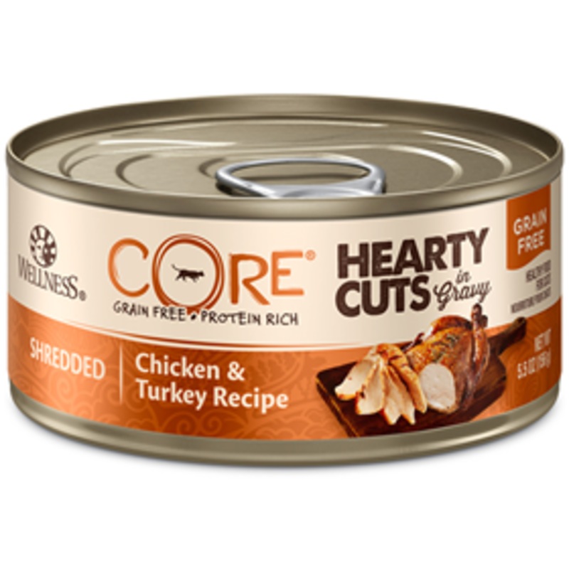 Wellness CORE Hearty Cuts Shredded Chicken & Turkey Cat